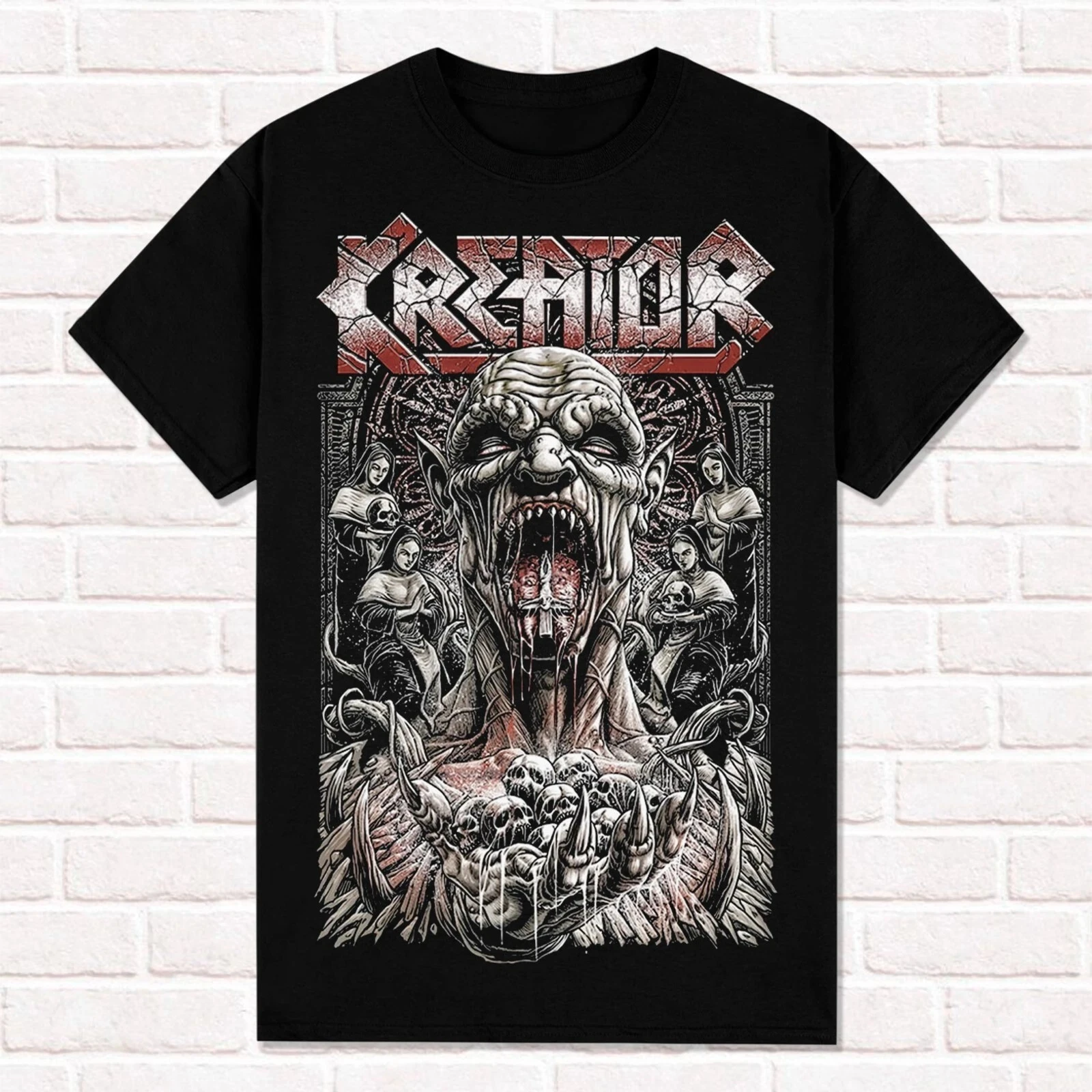 Kreator Black T-Shirt Killer of Jesus Thrash Metal Heavy Metal Summer Cotton Men Women Top Tee Streetwear Harajuku O-Neck HipHop