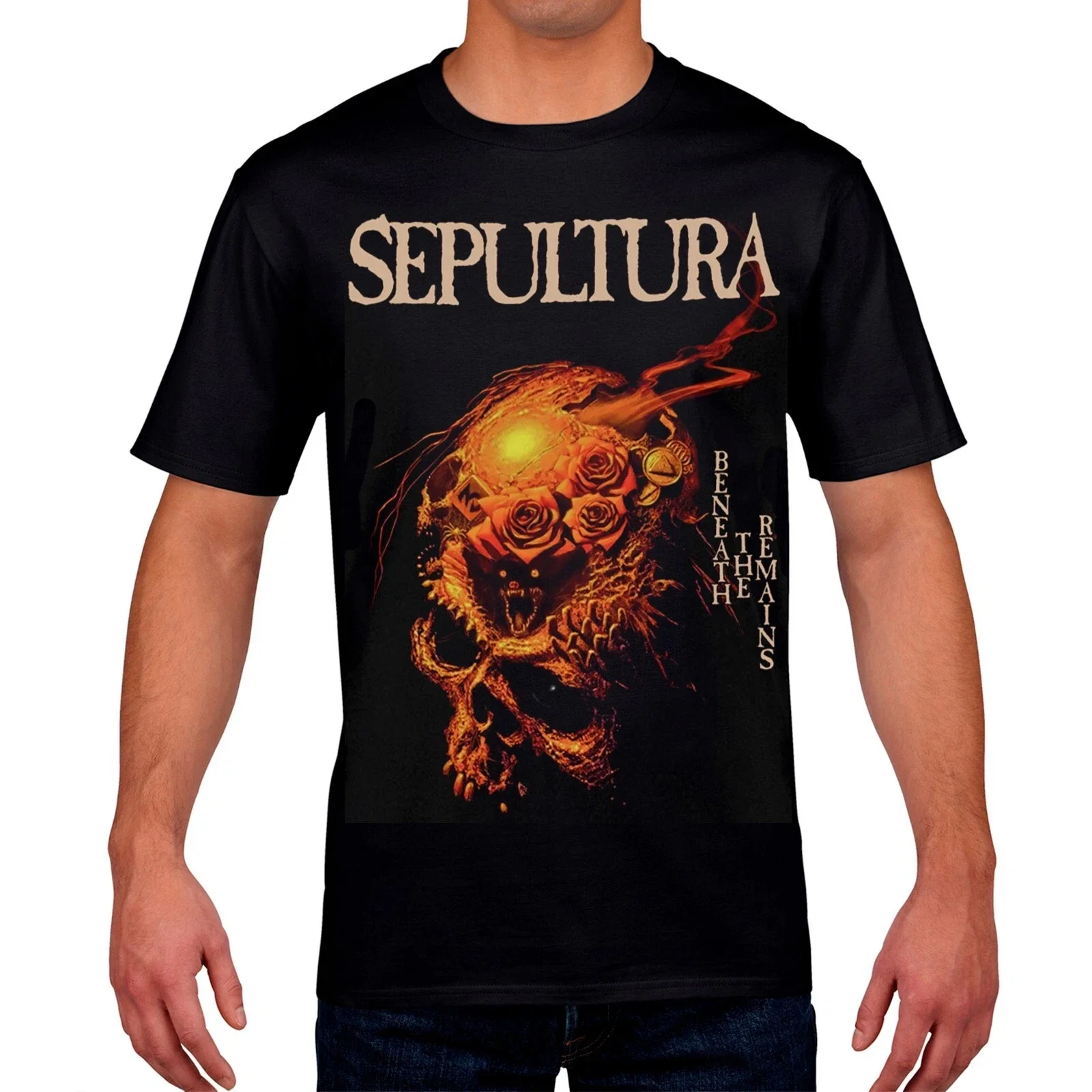 Sepultura T-Shirt Beneath The Remains 1989 Thrash Death Metal Groove Metal Summer Cotton Men's Women Top Tee Streetwear Casual