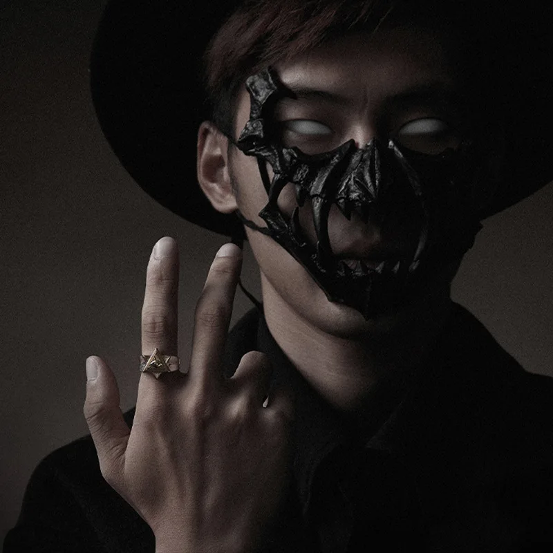 Retro Eye of Providence Ring For Men Golden Silver Color Punk Gothic Adjustable Open Ring Unisex Jewelry Accessories Trendy Gift