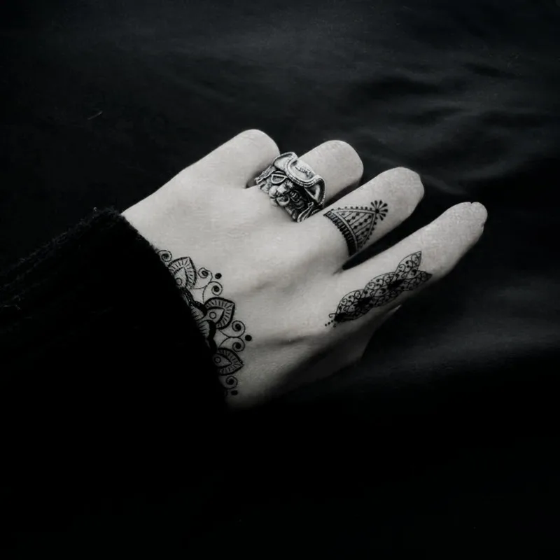 Retro Pirate Cat Ring For Men Silver Color Punk Gothic Adjustable Open Ring Rock Handmade Hiphop Unisex Jewelry Accessories Gift