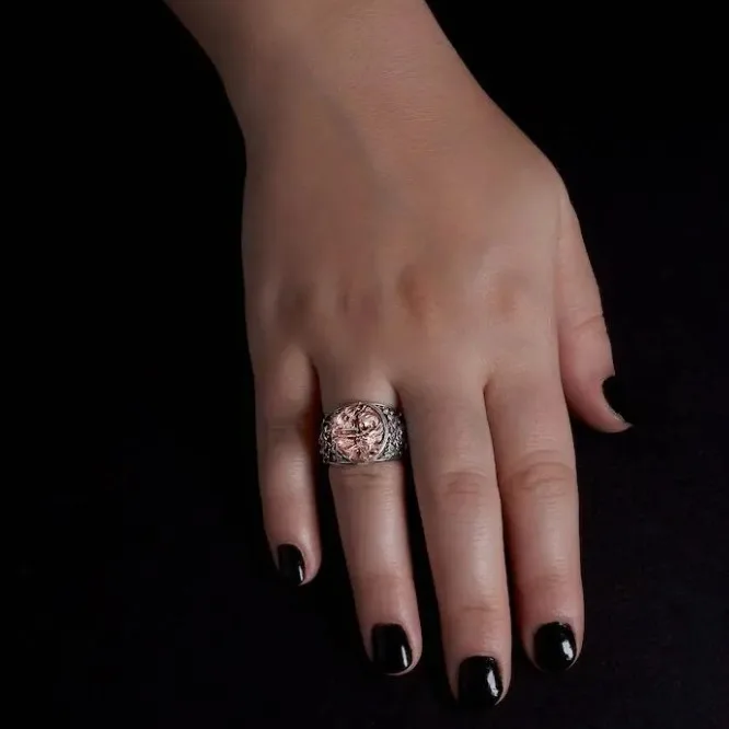 Retro Silver Color Mature Classic Mythology Ancient Greek Goddess Artemis Ring Fashion Versatile Open Ring High End Jewelry Gift