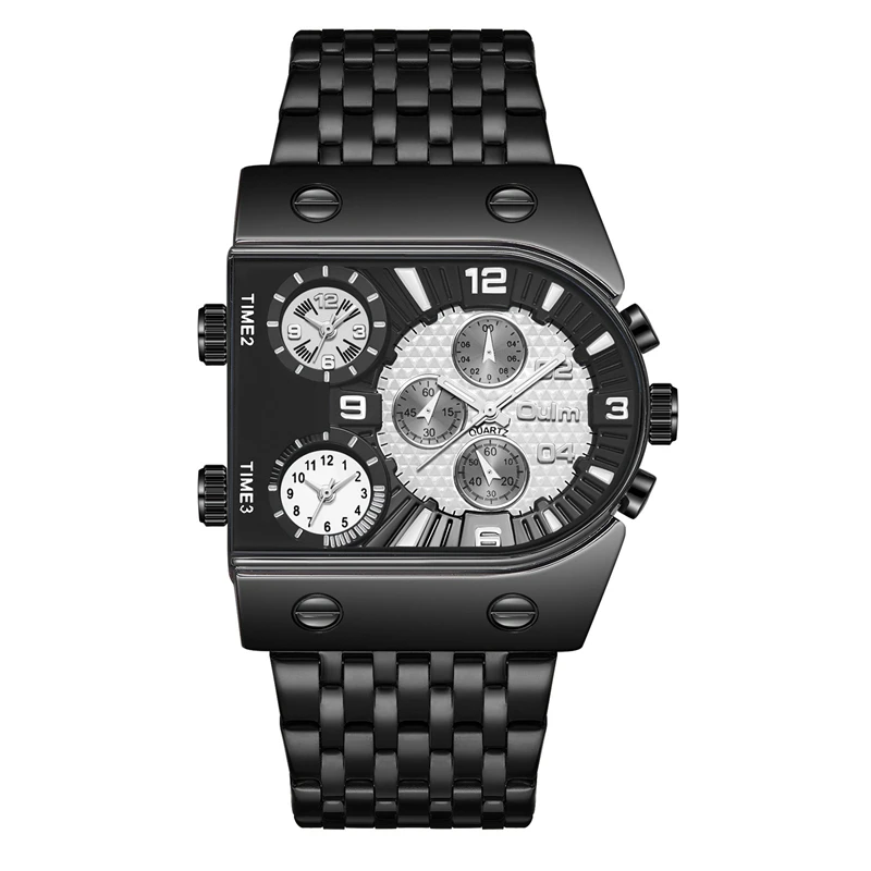 Military-Style European and American Large Dial High-Quality Men's Watch, Fashionable Casual Quartz Watch, Luxurious and Versatile, Cool and Trendy for Street Style, Suitable for Male Students, Teenagers, and Young Men, the Best Gift for Him, for Birthdays, Graduation Season, Christmas, and Halloween.