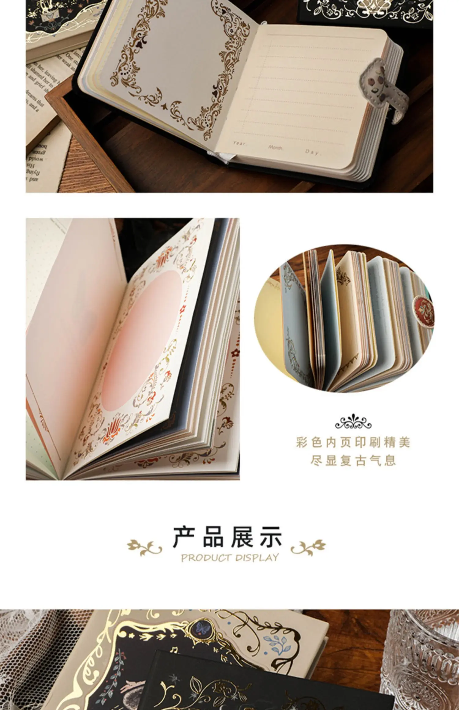 A5 Gothic Note Magnetic Buckle Book Retro Art High Value Exquisite Hand Ledger Small Personality Creative Hand Ledger Gift