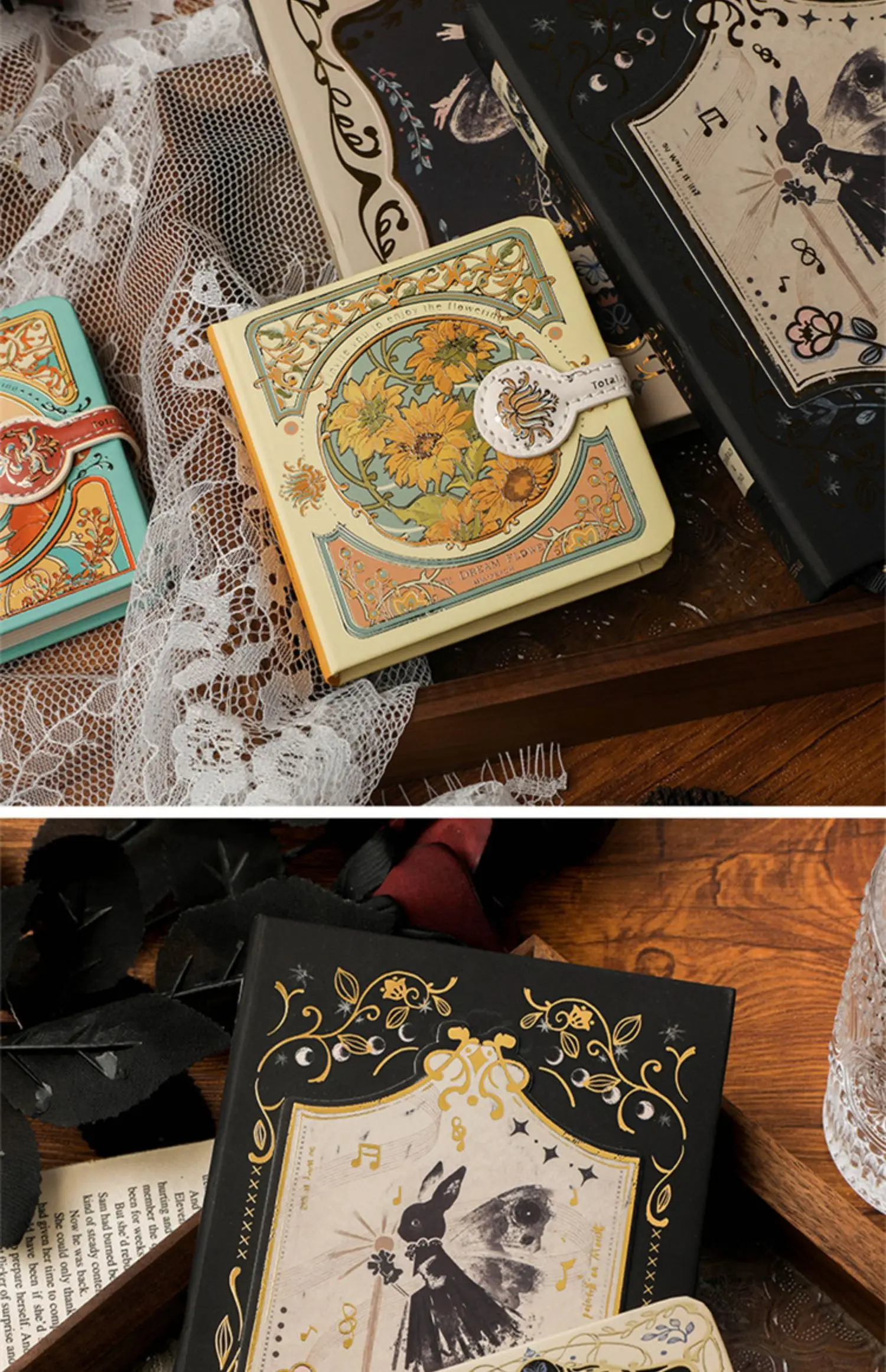 A5 Gothic Note Magnetic Buckle Book Retro Art High Value Exquisite Hand Ledger Small Personality Creative Hand Ledger Gift