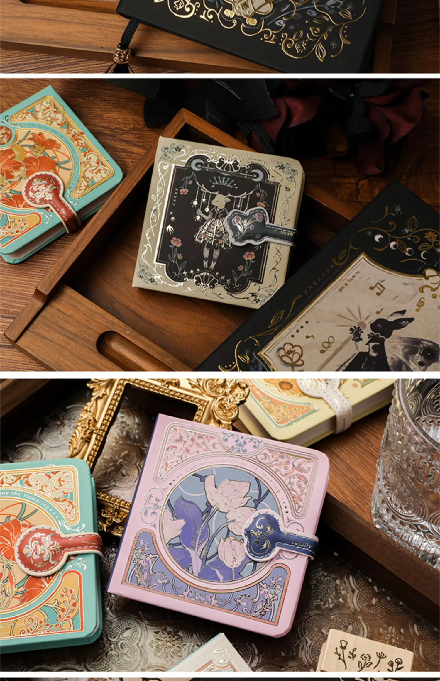 A5 Gothic Note Magnetic Buckle Book Retro Art High Value Exquisite Hand Ledger Small Personality Creative Hand Ledger Gift