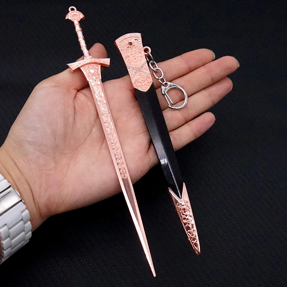 Game Keychain Sword Banished Knight's Greatsword, Royal Army Greatsword and Miquellan Knight's Sword Key Chain Men Accessories