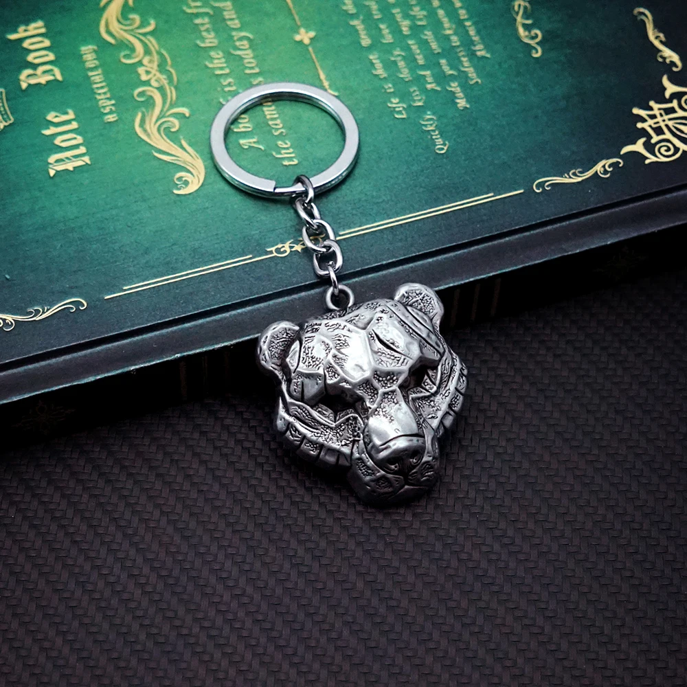 New Design God of War 5 Ragnarok Keychain Kratos Wolf Bear OWL Keyring for Men Game Accessories Car Key Ring Pendant llaveros
