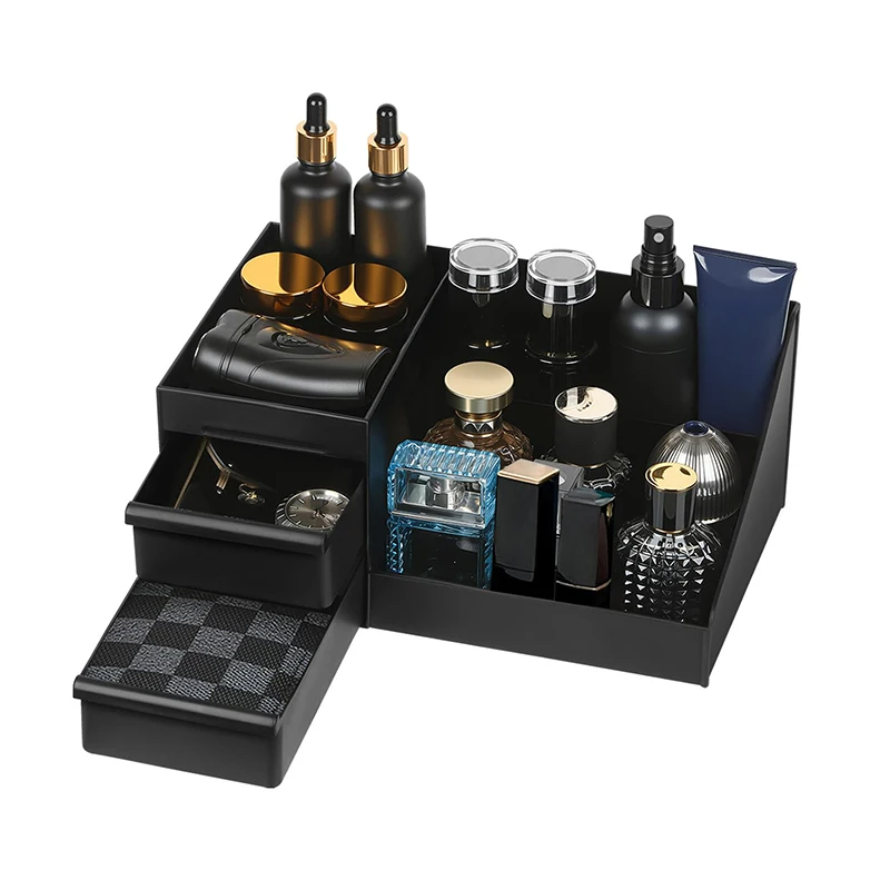 〔CC55〕Cologne Organizer For Men, Cologne Holder For Dresser, Perfume Stand, Bathroom Countertop Organizer With Drawers