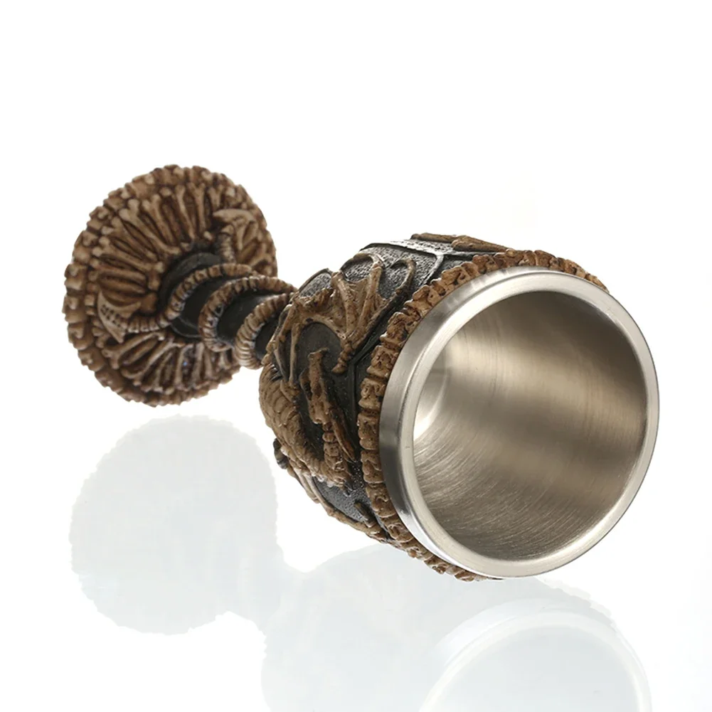 Viking Wood Style Beer Mug Simulation Wooden Barrel Beer Cup Double Wall Drinking Mug Metal Insulated 1PCS Bar Drinking кружка