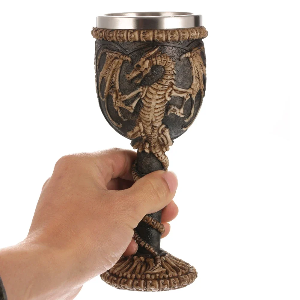 Viking Wood Style Beer Mug Simulation Wooden Barrel Beer Cup Double Wall Drinking Mug Metal Insulated 1PCS Bar Drinking кружка