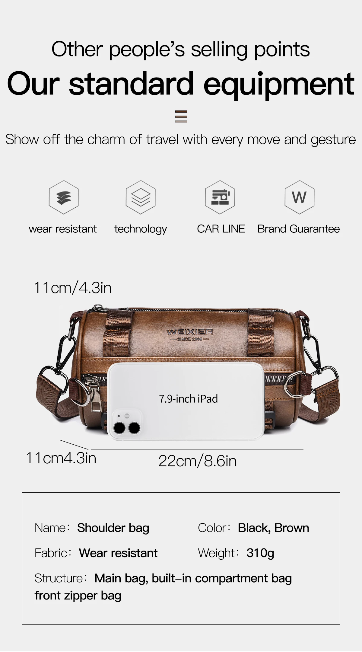 Waterproof USB Crossbody Anti-Theft Short Sports Running Travel Messenger Sling Fashion Designer Chest Bag Shoulder Bag for Men