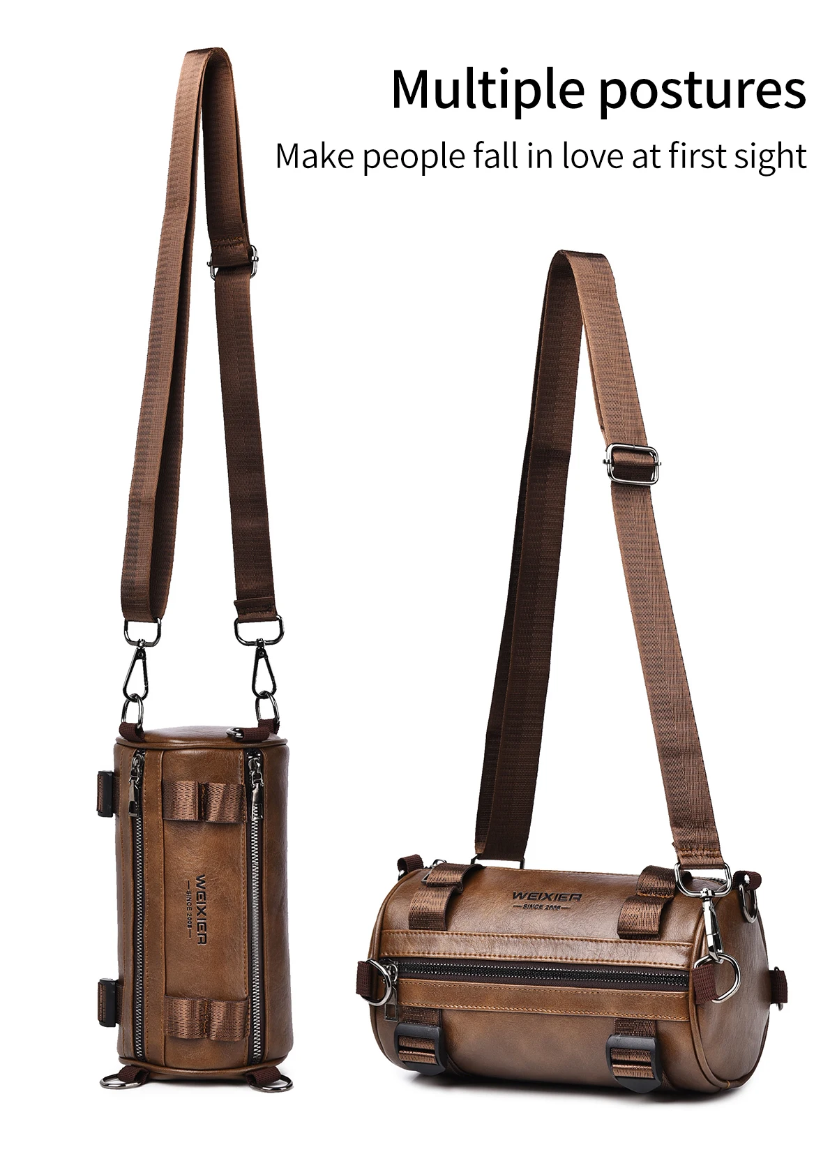 Waterproof USB Crossbody Anti-Theft Short Sports Running Travel Messenger Sling Fashion Designer Chest Bag Shoulder Bag for Men