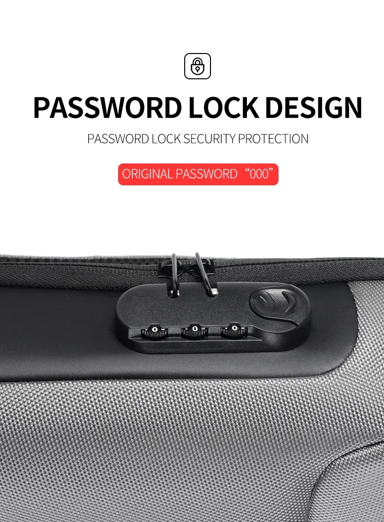 Desinger Multifunction Anti-theft USB Shoulder Crossbody Bag Travel Sling Pack Messenger Pack Chest Bag Male Luxury Brand Men