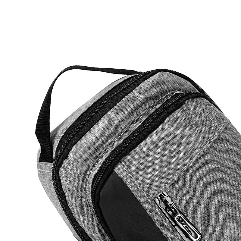 Casual Oxford Men's Chest Bag with USB Charging Port Outdoor Cross Bag Men Handbag Sling Shoulder Bag