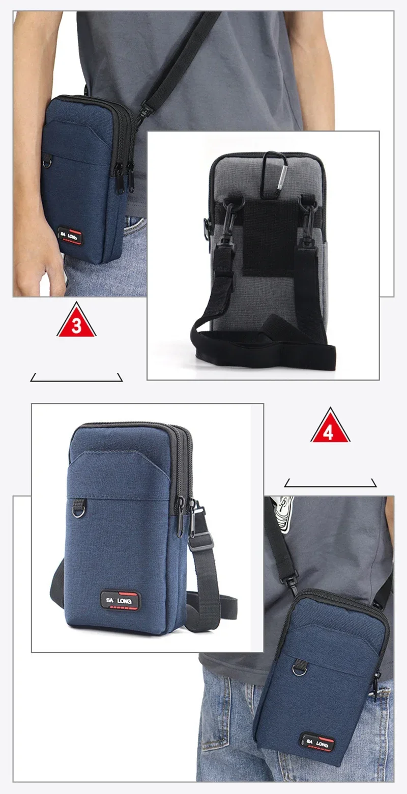 Waterproof Waist Bag Purse Single/double Layer Outdoor Waist Fanny Pack Men Phone Pouch Camping Hunting Tactical Bag with Belt