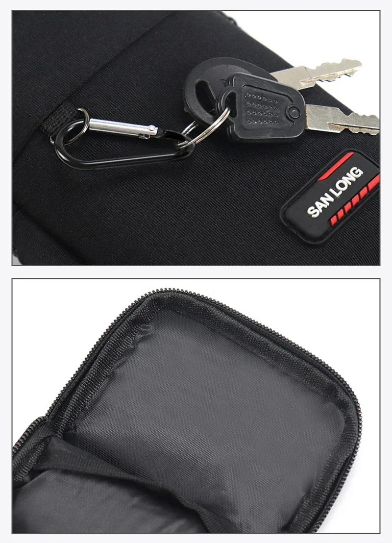 Waterproof Waist Bag Purse Single/double Layer Outdoor Waist Fanny Pack Men Phone Pouch Camping Hunting Tactical Bag with Belt