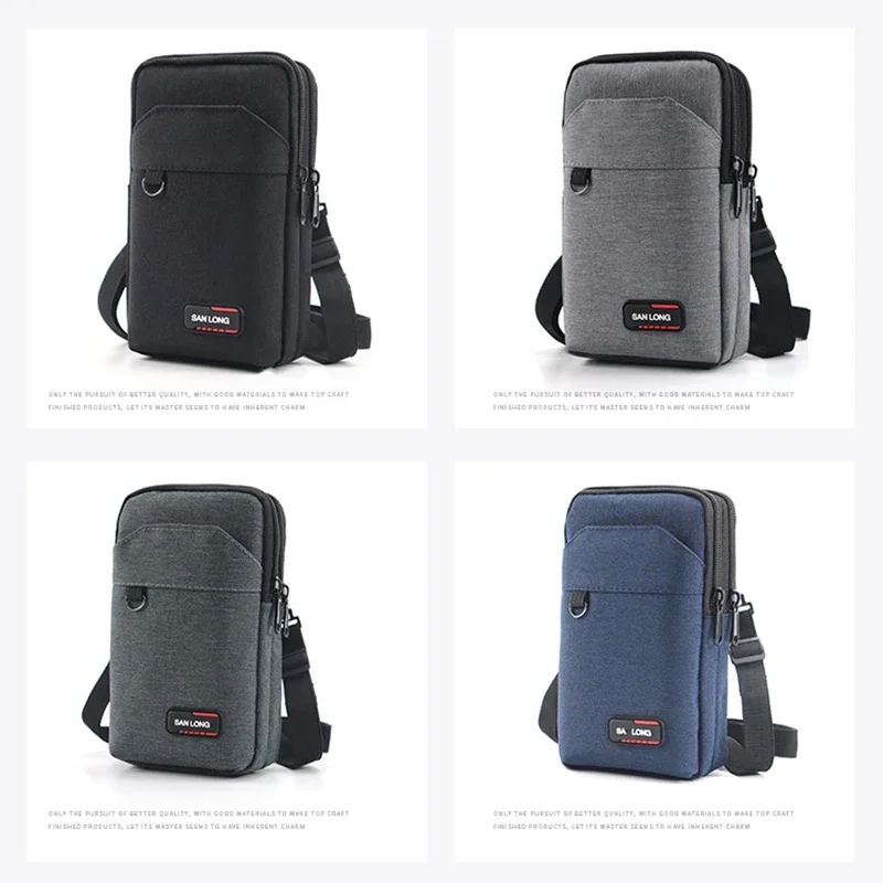 Waterproof Waist Bag Purse Single/double Layer Outdoor Waist Fanny Pack Men Phone Pouch Camping Hunting Tactical Bag with Belt