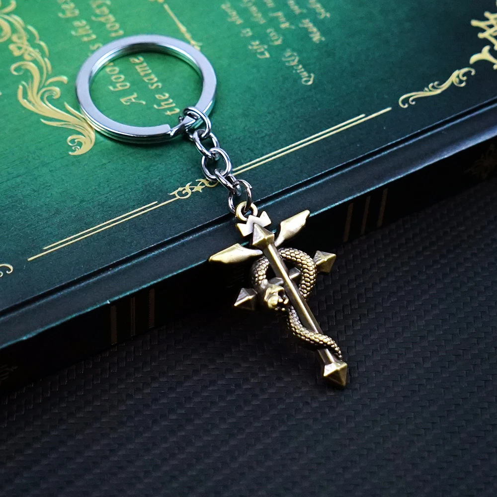 Keychain Edward Metal Arm Keyring Keychains for Men Anime Accessories Car Key Ring Pendant llaveros