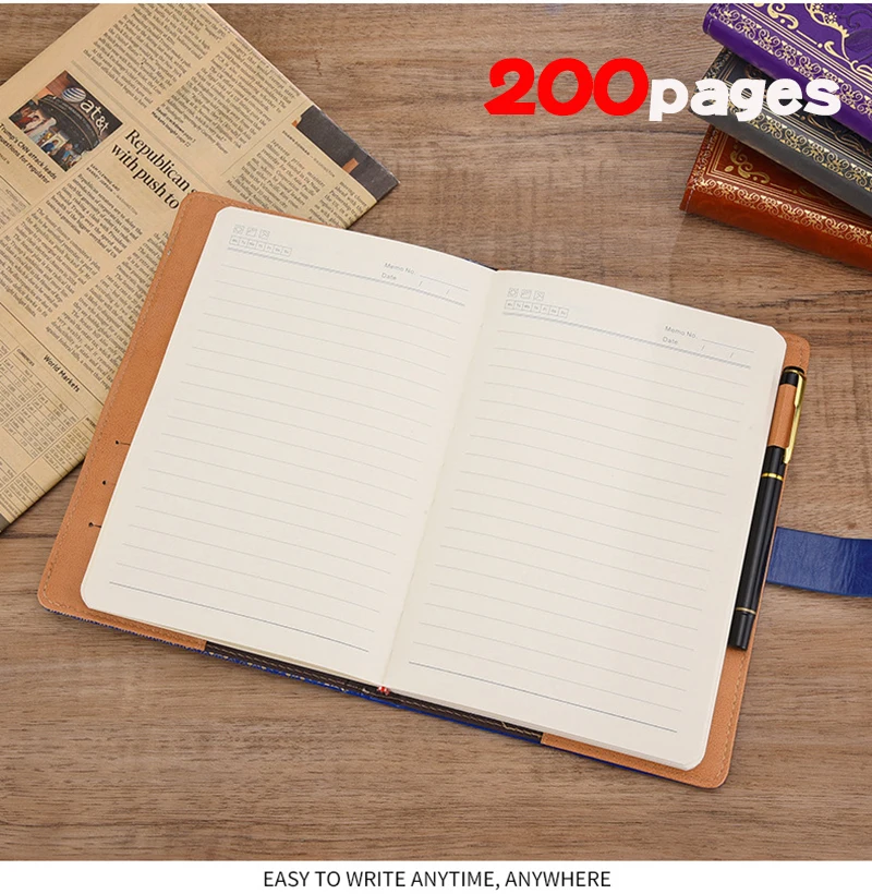 Retro Digital Password Notebook Journal With Lock A5,Diary Perfect for Men and Women-PU Leather Combination Lock Persons Privacy