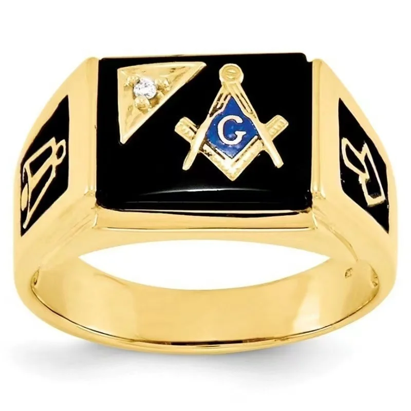Vintage Freemasonry Rings for Men Stainless Steel Masonic Punk Jewelry All-seeing Eye Shaped Hiphop Mysticism Gift