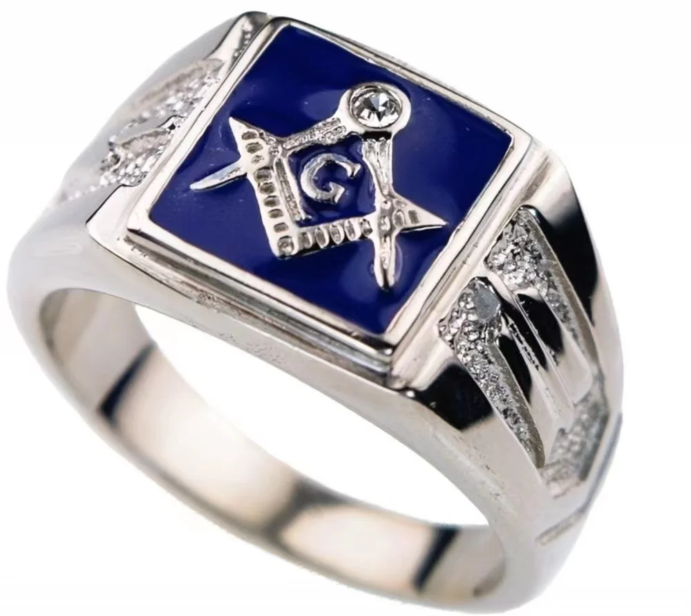 Vintage Freemasonry Rings for Men Stainless Steel Masonic Punk Jewelry All-seeing Eye Shaped Hiphop Mysticism Gift
