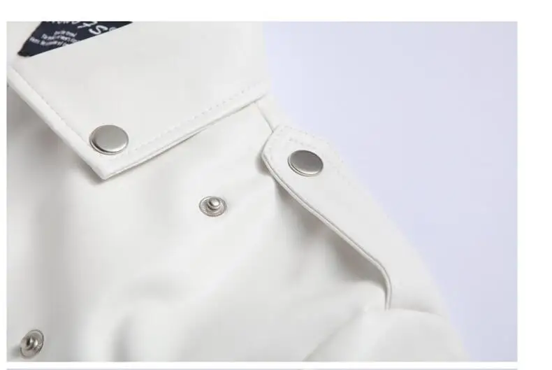 Men Slim White Leather Jackets Oblique Zipper Motorcycle Jackets New Men Outwear Moto Biker PU Leather Coats Size 4XL