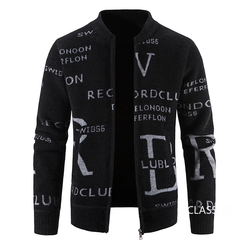 New Winter Men Hooded Sweaters Cardigan Sweatercoats Jackets Thicker Warm Casual Cardigans Hoodies Slim Fit Sweaters Size 3XL