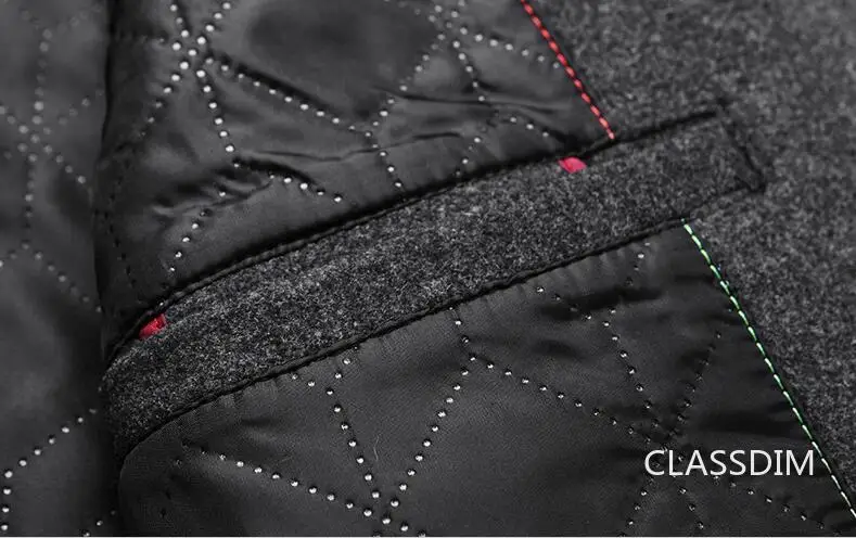 Men Long Trench Coats Cashmere Winter Jackets Wool Blends New Autumn Winter Coats Male Business Casual Trench Coats Size 4XL