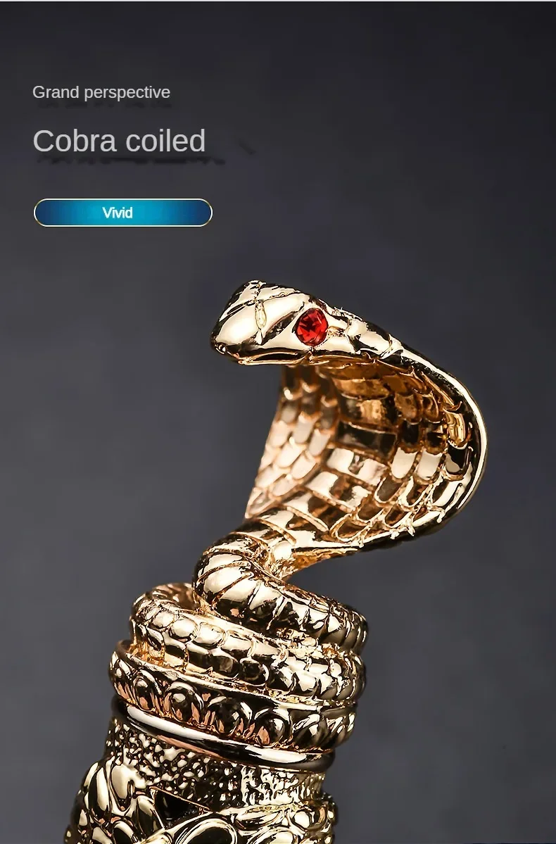 Jinhao Golden Metal Snake Fountain Pen F/1.0mm Nib Luxury Elegant Cobra Metal Writing ink Pen Stationery Office