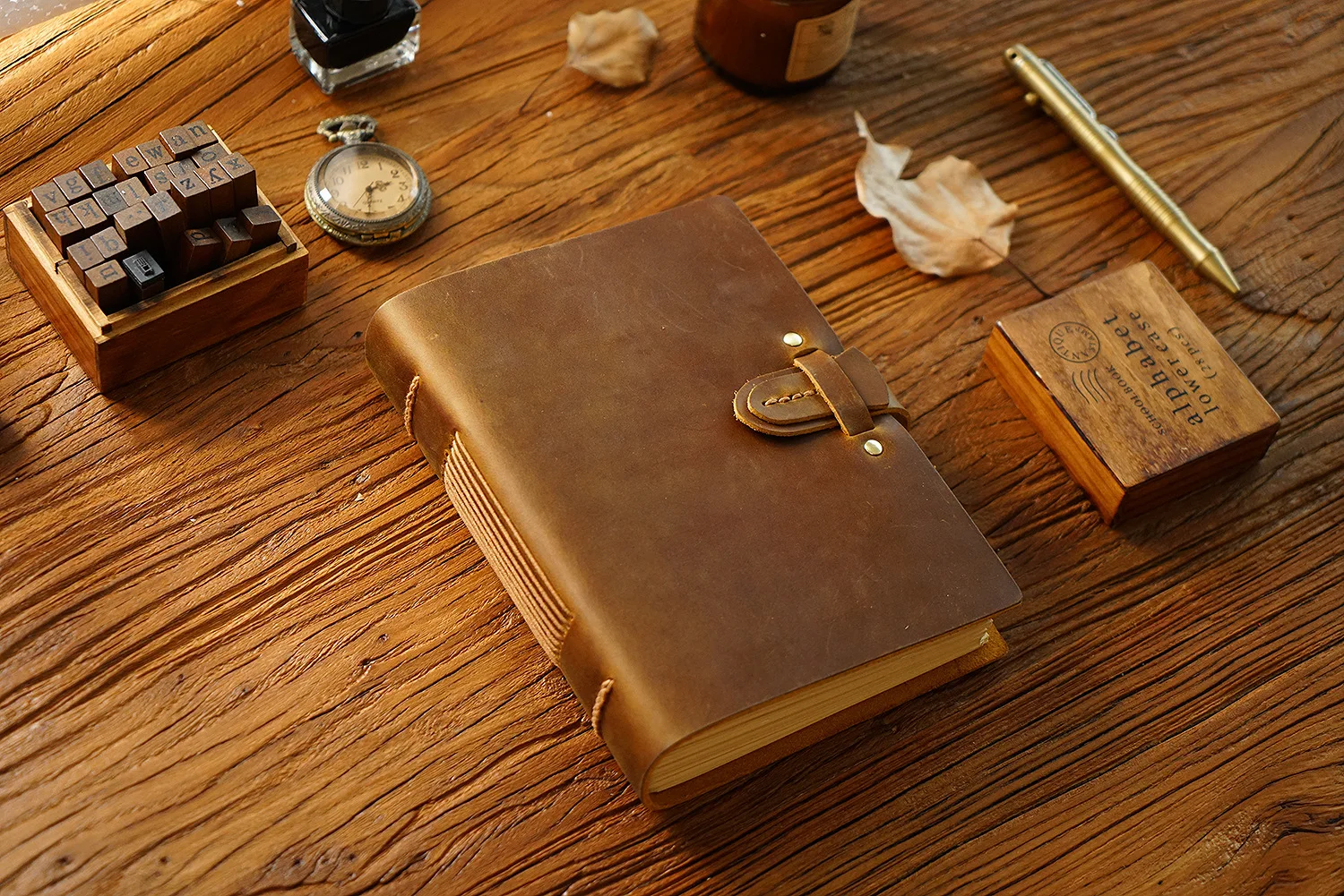 Handmade Travel Notebook Original Handmade Sketchbook Cowhide Brown Vintage Notepad Creative Notebook Diary Gift for Friends