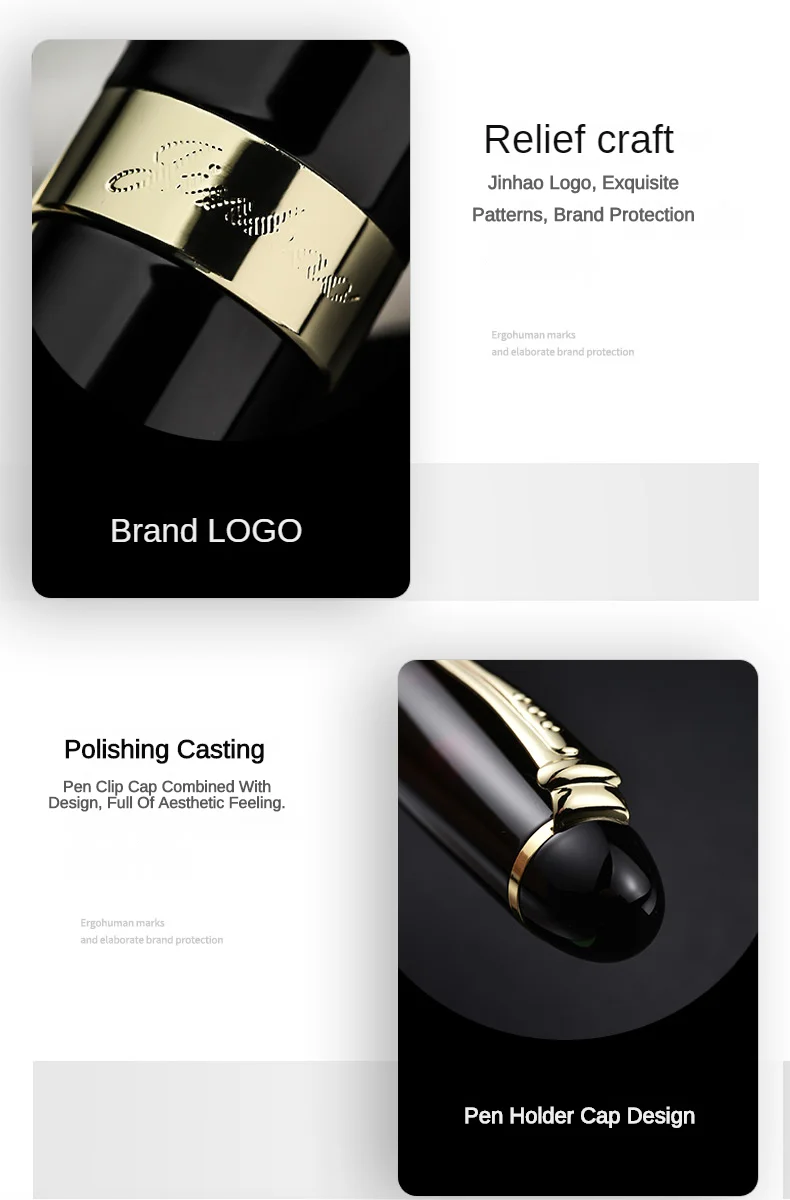 Jinhao X450 Fountain Pen Iraurita Nib Full Metal Golden Clip Luxury Pens Student Gift Stationery Office School Supplies