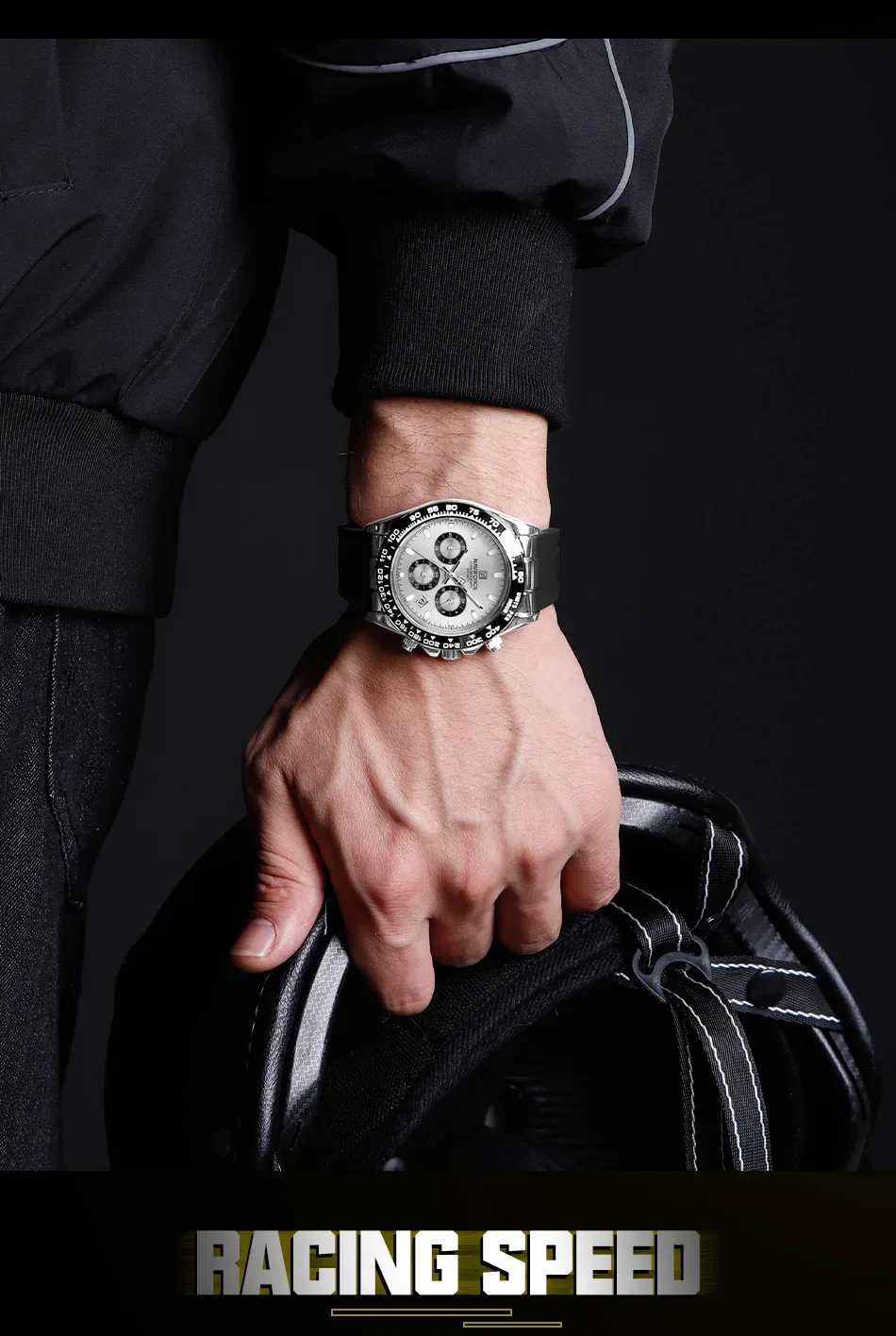 NAVIFORCE Fashional Watches For Men Silicone Band Casual Sport Chronograph Luminous Wristwatch Relogio Masculino Male Gift 2025