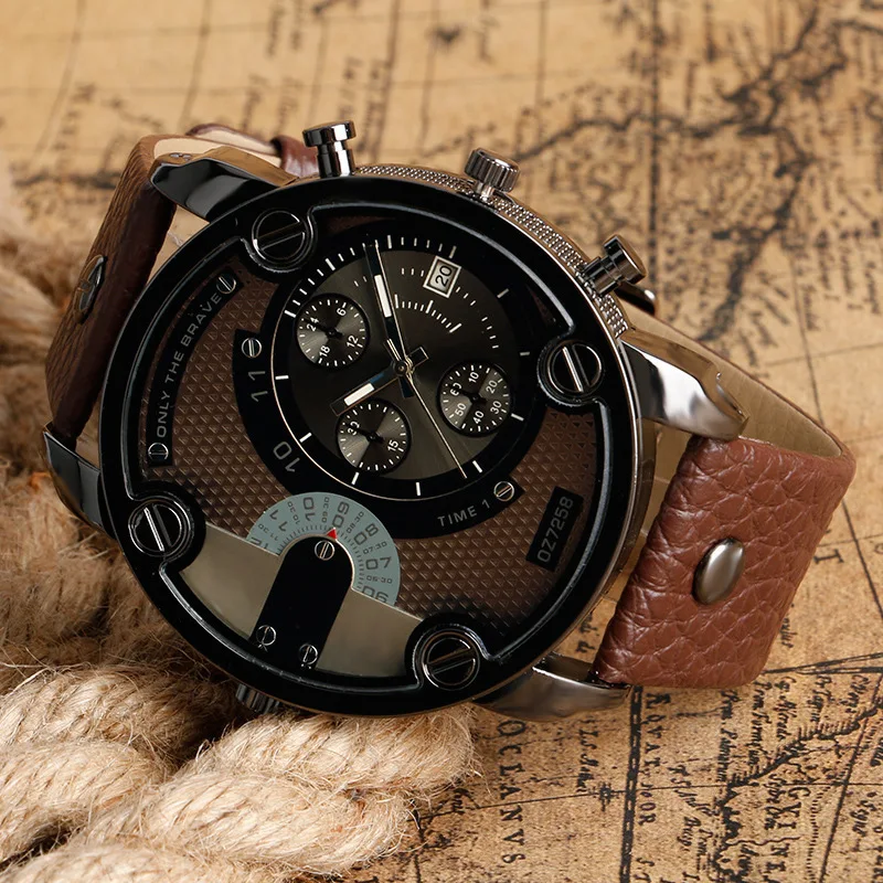 2020 Fashion Big Dial Watches Men Military Sports Watches Leather Strap Complete Calendar Quartz Wristwatches Clock Reloj Hombre 2020 Fashion Big Dial Watches Men Military Sports Watches Leather Strap Complete Calendar Quartz Wristwatches Clock Reloj Hombre