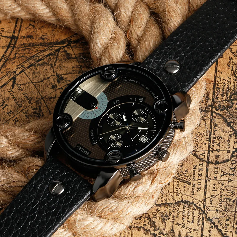 2020 Fashion Big Dial Watches Men Military Sports Watches Leather Strap Complete Calendar Quartz Wristwatches Clock Reloj Hombre 2020 Fashion Big Dial Watches Men Military Sports Watches Leather Strap Complete Calendar Quartz Wristwatches Clock Reloj Hombre