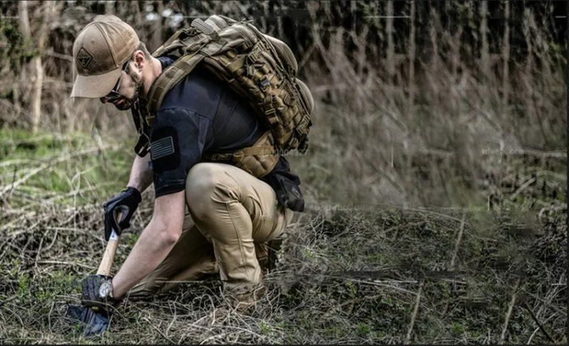 2025 Summer Men's Casual Cargo Trousers Outdoor Sports Pants Multi Pockets Tactical Pant Waterproof Camping Fishing Men Clothing