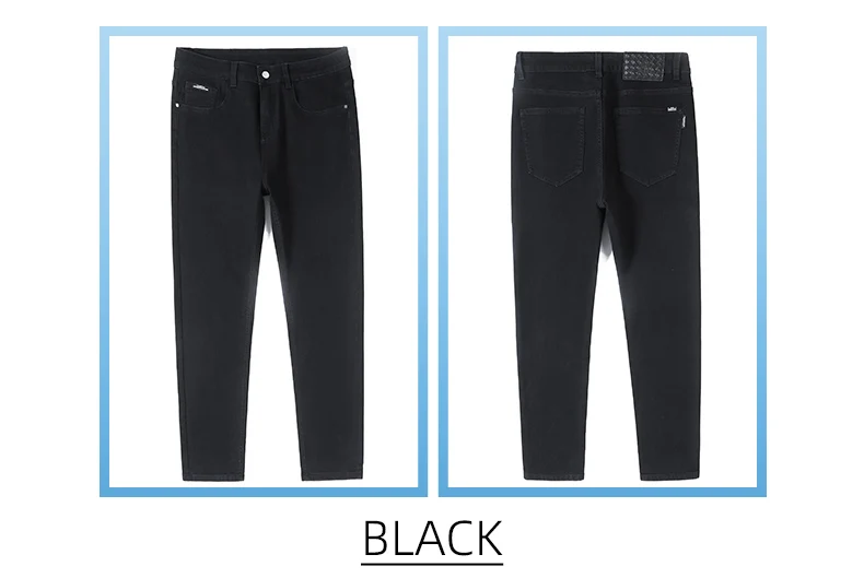 Mens Trendy Elastic Loose Straight Jeans 2025 Autumn Winter High End Fashion Versatile Casual Pants Plus Size 38