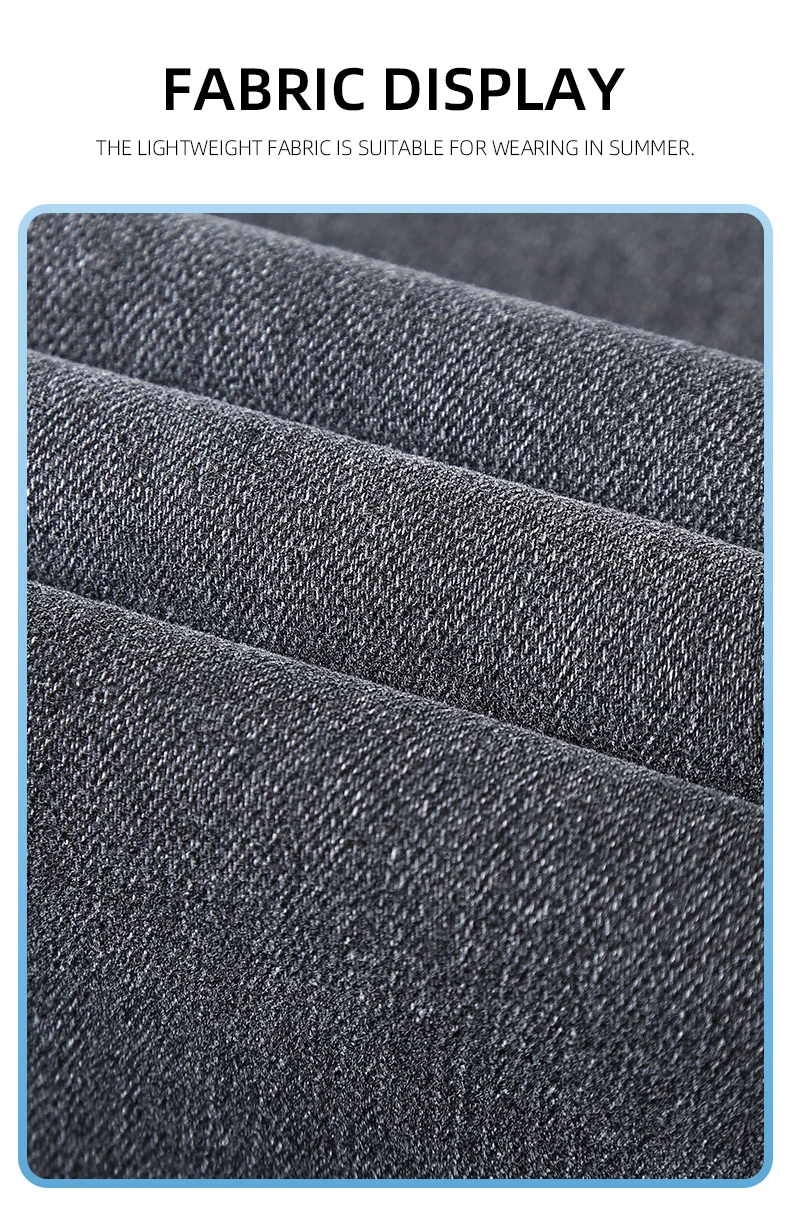 Mens Trendy Elastic Loose Straight Jeans 2025 Autumn Winter High End Fashion Versatile Casual Pants Plus Size 38