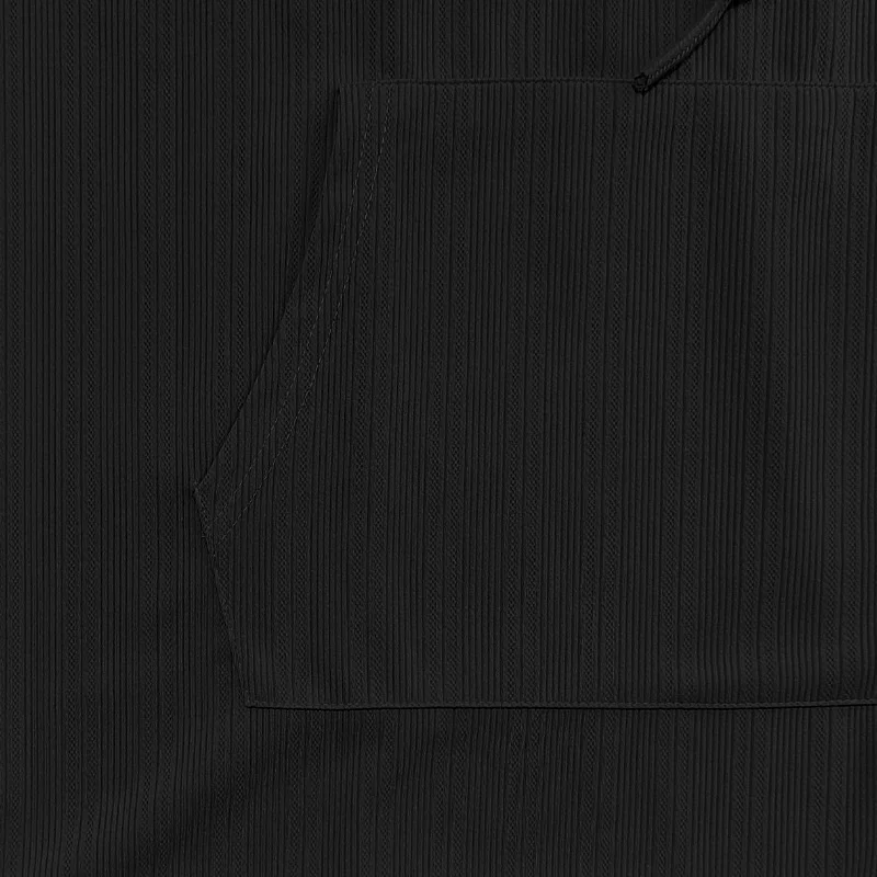 2025 summer Men's Casual Tops Hooded Sleeveless Tank Top T-shirt Large Pockets Pullover Mens Solid Color Lace-up Vest ﻿