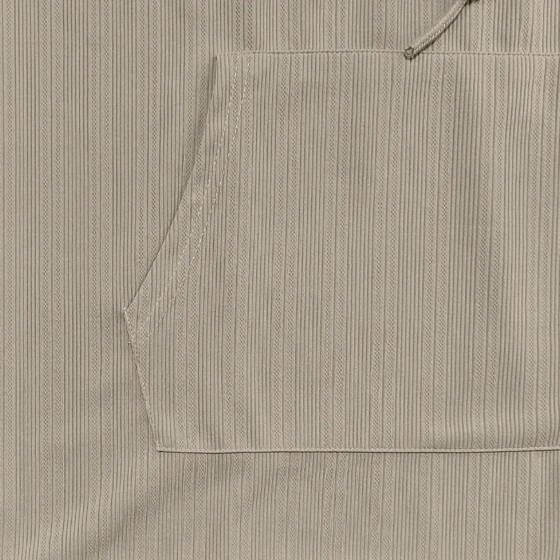 2025 summer Men's Casual Tops Hooded Sleeveless Tank Top T-shirt Large Pockets Pullover Mens Solid Color Lace-up Vest ﻿