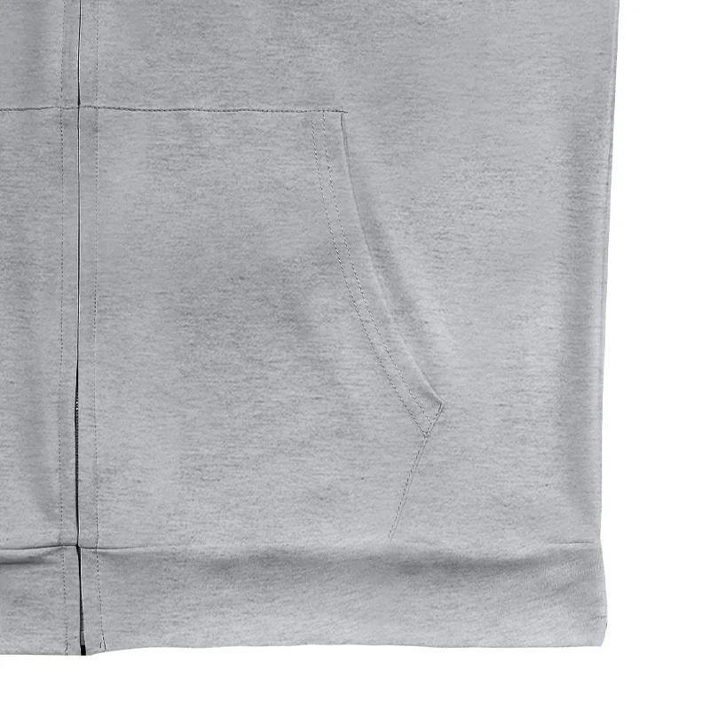 2025 Summer New style Men's Sports casual tank top Training Zipper Hooded Open Collar Sleeveless Loose Breathable Vest men Tops