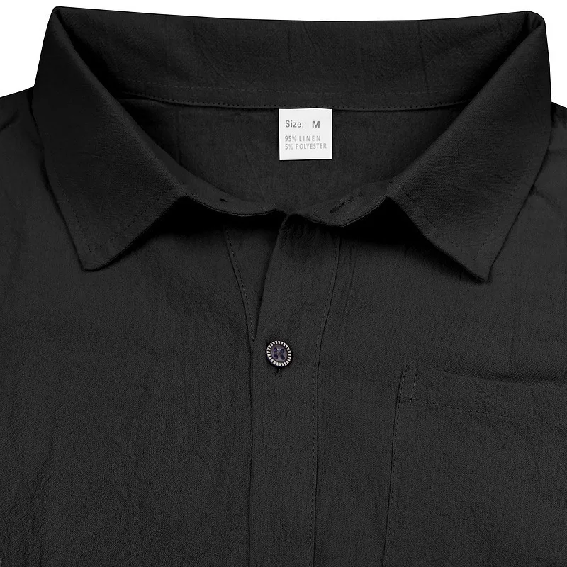 Summer casual BreathableTurn Down Collar button Sleeveless cardigan t-shirt vestMen Solid Sports Loose Beach Tops