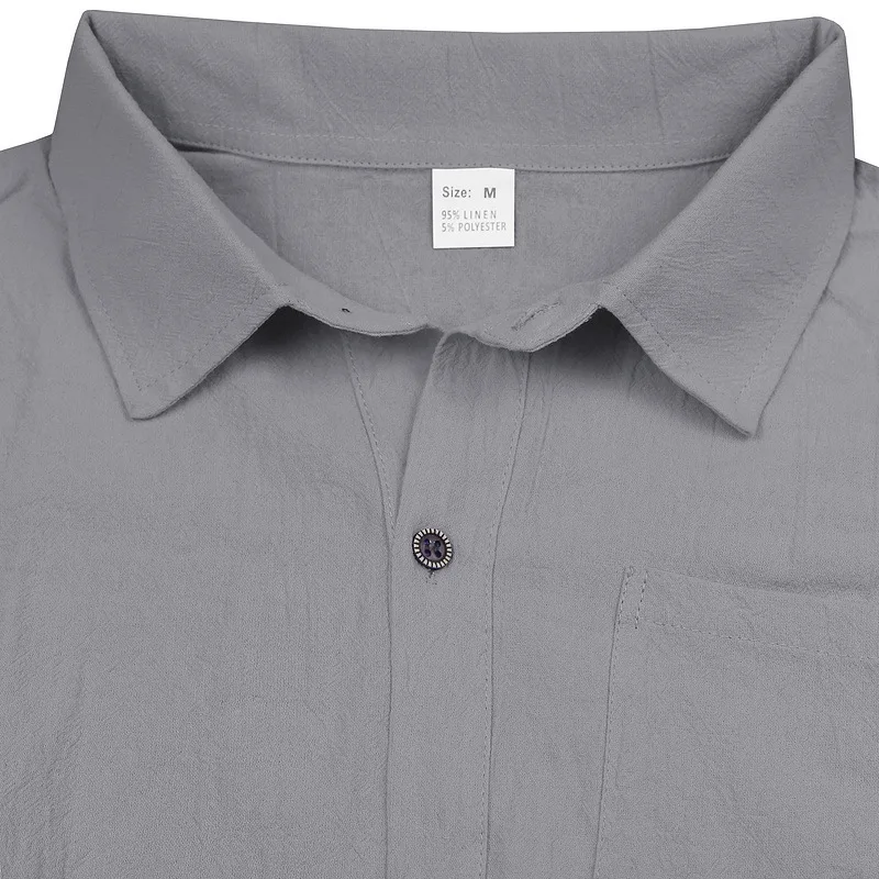 Summer casual BreathableTurn Down Collar button Sleeveless cardigan t-shirt vestMen Solid Sports Loose Beach Tops