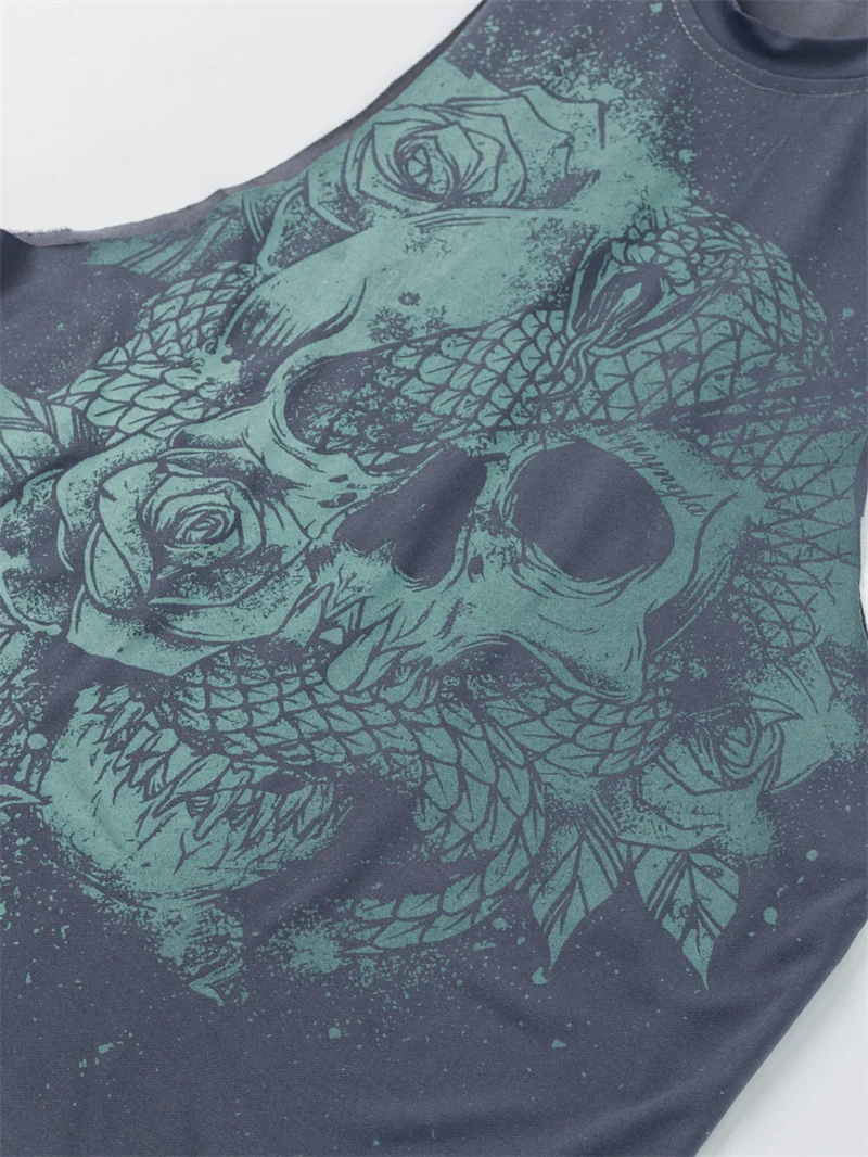 2025 NEW Summer Fitness Tank Top Men Sports tank top Fashion Comfortable Printed Loose tops printing running Sleeveless vest Men