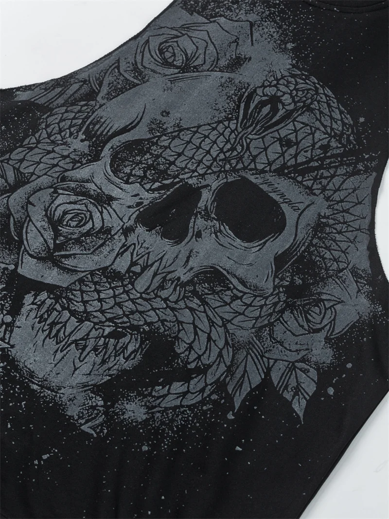 2025 NEW Summer Fitness Tank Top Men Sports tank top Fashion Comfortable Printed Loose tops printing running Sleeveless vest Men