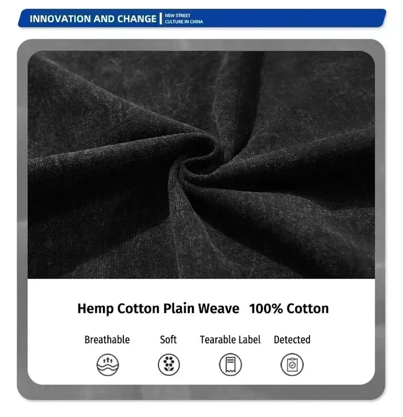 Summer Black Washed Vest Hip Hop Streetwear Tank Top Oversized Cotton T Shirt Anime Graphic Character Print Vest Tee Top