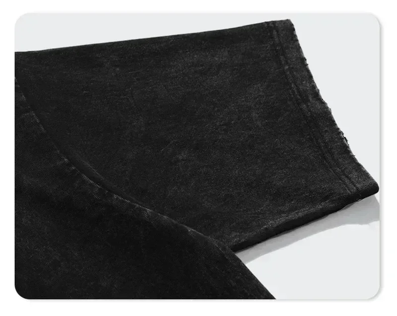 Summer Black Washed Vest Hip Hop Streetwear Tank Top Oversized Cotton T Shirt Anime Graphic Character Print Vest Tee Top