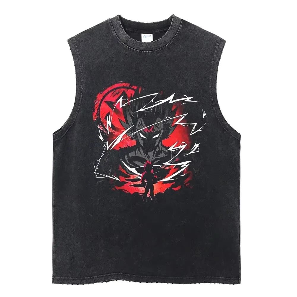Attack on Titan Japanese anime s highly popular 2D printed 2025 summer trendy washable vest top mens clothing tank tops