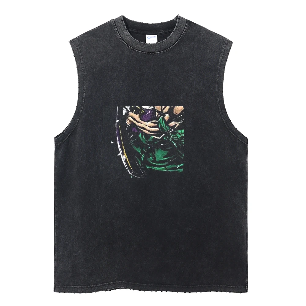 Attack on Titan Japanese anime s highly popular 2D printed 2025 summer trendy washable vest top mens clothing tank tops