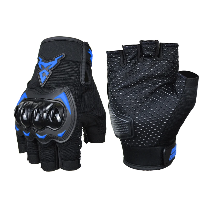 MOTOCENTRIC Summer Motorcycle Gloves Half Finger Breathable Motorcyclist Gloves ATV MTB Cycling Gloves Anti-fall Palm Guard Moto