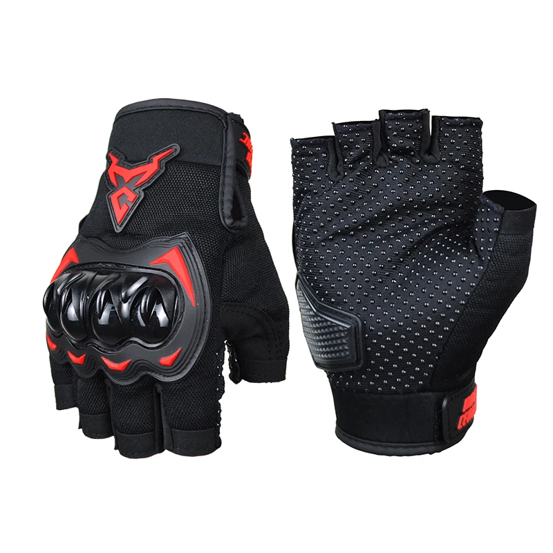 MOTOCENTRIC Summer Motorcycle Gloves Half Finger Breathable Motorcyclist Gloves ATV MTB Cycling Gloves Anti-fall Palm Guard Moto
